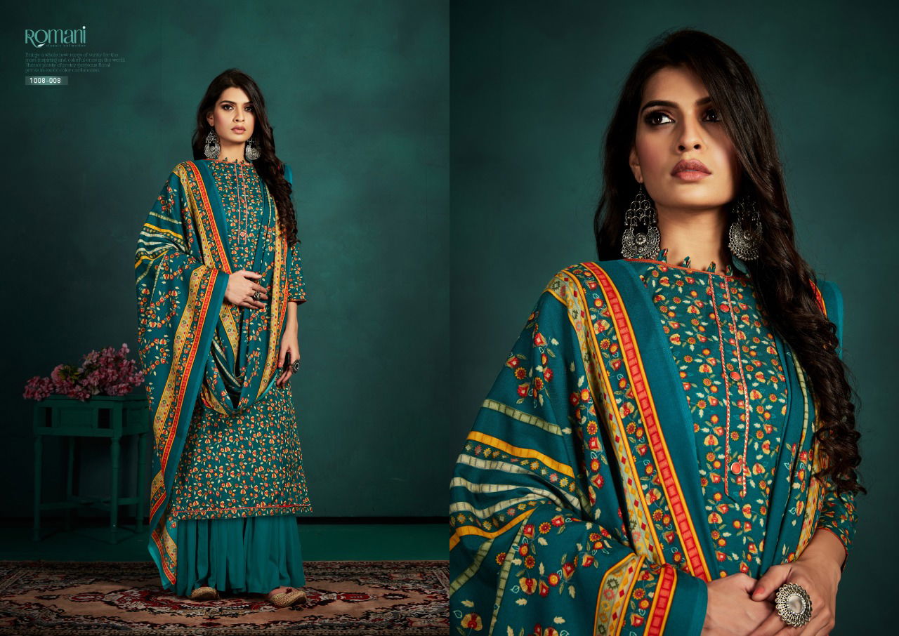 Romani Flora Exclusive Wear Designer Pashmina Collection